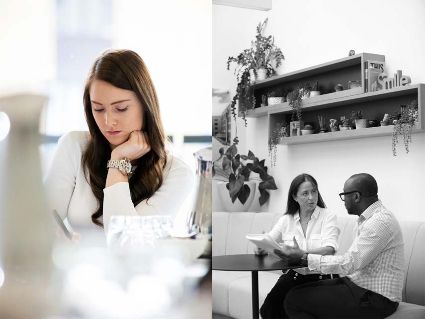 London based photographer for staff interaction shots in the office
